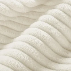 85.4"W Curved Sofa Couch, Corduroy Upholstered Wooden 3 Seater Sofa With 2 Throw Pillows 4S -ModernLuxe -Luxe Furniture Sale GUEST 367f4f3b 4116 474d bc9d 314165b56b79