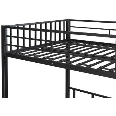 ModernLuxe Modern Metal Triple Bunk Bed - Convertible 3-in-1 Twin Design 10 ModernLuxe Modern Metal Triple Bunk Bed - Convertible 3-in-1 Twin Design - Image 8