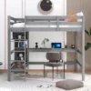 ModernLuxe Full Size Loft Bed with Integrated Desk and Multifunctional Shelves -Luxe Furniture Sale GUEST 3a38278e f387 43f4 8684 b90954a37423