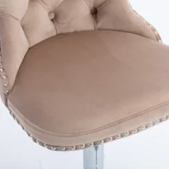 Set Of 2 Modern Velvet Upholstered Tufted Swivel Barstools With Nailhead Trim And Adjustable Seat Height-ModernLuxe -Luxe Furniture Sale GUEST 3aa9a1cd 6d50 4bdb 8199 c44a7ff00460