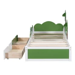Twin Size Bed With Grass Hill And Trees Decor, White+Green - ModernLuxe 18 Twin Size Bed With Grass Hill And Trees Decor, White+Green - ModernLuxe -Luxe Furniture Sale GUEST 3c2c225a f2f1 4a67 954a 315b8d910426