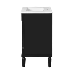 24" Bathroom Vanity With Ceramic Sink, 2-Tier Storage Cabinet, Retro Vanity With Soft-Close Doors And Large Shelves - ModernLuxe 21 24" Bathroom Vanity With Ceramic Sink, 2-Tier Storage Cabinet, Retro Vanity With Soft-Close Doors And Large Shelves - ModernLuxe -Luxe Furniture Sale GUEST 3c3ceb4c 67d5 429e 9b59 a58ab17b6757