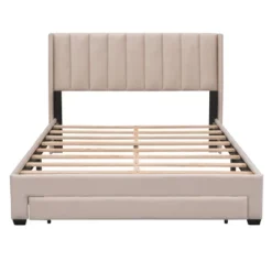 ModernLuxe Velvet Upholstered Platform Bed with Storage Drawer -Luxe Furniture Sale GUEST 3e03a9f1 c139 440a ba5b 1d8e3fdf9f67
