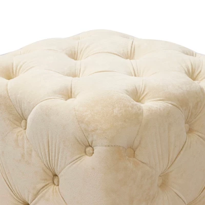 Modern Velvet Upholstered Ottoman - ModernLuxe 10 Modern Velvet Upholstered Ottoman - ModernLuxe - Image 8