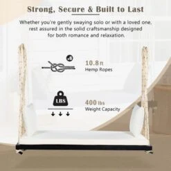 ModernLuxe Patio Wooden Swing Chair - Hanging Porch Bench with Cushions 20 ModernLuxe Patio Wooden Swing Chair - Hanging Porch Bench with Cushions -Luxe Furniture Sale GUEST 3f179b96 983a 4958 8055 96ca5e3be347