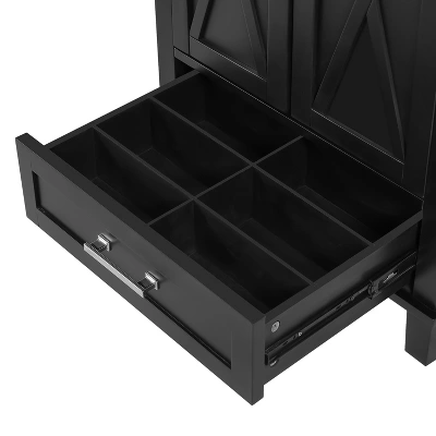 24"/30"W Bathroom Vanity With Ceramic Basin, Bathroom Storage Cabinet With Divided Drawer, Door Shelves & Soft Close Door - ModernLuxe 17 24"/30"W Bathroom Vanity With Ceramic Basin, Bathroom Storage Cabinet With Divided Drawer, Door Shelves & Soft Close Door - ModernLuxe - Image 15