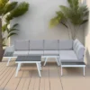 ModernLuxe Industrial Aluminum 5-Piece Outdoor Patio Furniture Set with Integrated Tables 1 ModernLuxe Industrial Aluminum 5-Piece Outdoor Patio Furniture Set with Integrated Tables -Luxe Furniture Sale GUEST 420777f3 15c9 4a73 9957 6973f16983b0