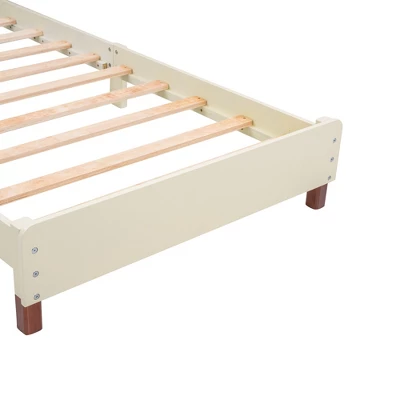 Wood Platform Bed With House-shaped Headboard-ModernLuxe 10 Wood Platform Bed With House-shaped Headboard-ModernLuxe - Image 8