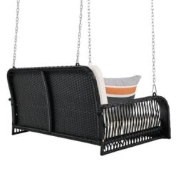 ModernLuxe 2-Seater Patio PE Wicker Porch Swing with Cushions and Chains 18 ModernLuxe 2-Seater Patio PE Wicker Porch Swing with Cushions and Chains -Luxe Furniture Sale GUEST 432ed58a f12a 488c b753 edf2956e5c7c