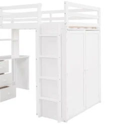ModernLuxe Twin Loft Bed with Desk, Drawers, and Wardrobe -Luxe Furniture Sale GUEST 43b44735 eada 40f0 8292 d3c5b4d19ee2
