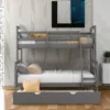 ModernLuxe Twin Over Full Bunk Bed with Twin Trundle and Inclined Ladder -Luxe Furniture Sale GUEST 43b8e786 99f6 45e4 a2a8 3b2b20d5e025