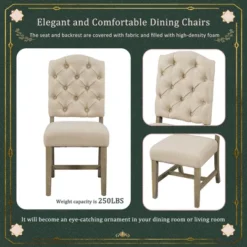 ModernLuxe 5-Piece Extendable Wood Dining Set with 4 Upholstered Chairs -Luxe Furniture Sale GUEST 43bcd3a4 e433 497a a0d1 1cc68d07d469