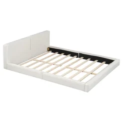 Queen Size Upholstered Wooden Platform Bed Frame With Headboard 4S -ModernLuxe -Luxe Furniture Sale GUEST 450d7e8f 89b7 4500 a7d5 7464ee7e12f5