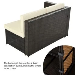 ModernLuxe 9-Piece Outdoor Rattan Sectional Conversation Set with Ottoman & Table -Luxe Furniture Sale GUEST 4560a8cd c4ae 4361 a31a 7e8e212eb174