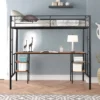 ModernLuxe Metal Twin Size Low Loft Bed with Integrated Desk and Storage Shelves 2 ModernLuxe Metal Twin Size Low Loft Bed with Integrated Desk and Storage Shelves -Luxe Furniture Sale GUEST 4793d471 361f 44e6 b16f 271ebedde45d
