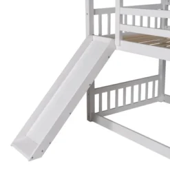 ModernLuxe Twin Over Twin House Bunk Bed with Convertible Slide and Ladder -Luxe Furniture Sale GUEST 48affcaa ad57 48db 8c32 e359ad54ba59