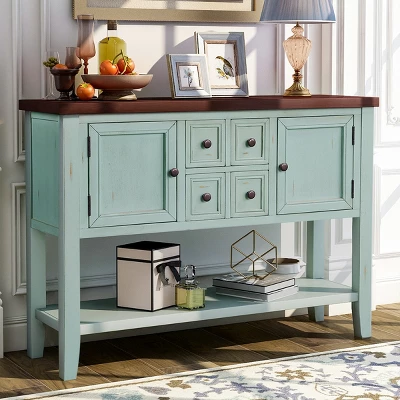 Modernluxe Cambridge Series Buffet Sideboard Console Table With Bottom Shelf 11 Modernluxe Cambridge Series Buffet Sideboard Console Table With Bottom Shelf - Image 9