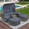 ModernLuxe Modular Wicker Sunbed Set with Retractable Canopy 2 ModernLuxe Modular Wicker Sunbed Set with Retractable Canopy -Luxe Furniture Sale GUEST 49a92c05 2dbe 47db 8b5c e471a869e0ed