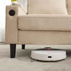 78"W 4-seat Upholstered Sectional Sofa, L-Shape Knock Down Sofa Couch With Removable Storage Ottoman 4L -ModernLuxe -Luxe Furniture Sale GUEST 4b9cd4e9 6816 4b0d bf23 f7edf055751e