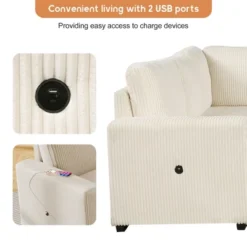 U-Shaped Modular Sofa With Storage Lounge Chair, 6-Seater Oversized Sofa With USB Interface - ModernLuxe -Luxe Furniture Sale GUEST 4b9e37c9 28e6 4f77 acc0 090baf4cf38b