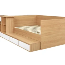 ModernLuxe Full Size Wooden Daybed Frame with Integrated Dressing Table and 6 Drawers -Luxe Furniture Sale GUEST 4ba92427 886f 4fa1 8e6b 35cefc184b10