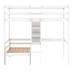 ModernLuxe Convertible Twin Loft Bed with L-Shaped Desk, Shelves, and Ladder -Luxe Furniture Sale GUEST 4c991d44 33a9 4dd9 b1e7 4117f9507173