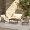 ModernLuxe 4-Piece Patio Conversation Set with Acacia Wood Coffee Table 1 ModernLuxe 4-Piece Patio Conversation Set with Acacia Wood Coffee Table -Luxe Furniture Sale GUEST 4cef0477 522a 4bd3 ac0d a448de97ce78