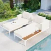 ModernLuxe Outdoor Patio Daybed - 2-in-1 Padded Chaise Lounge with Acacia Wood Side Tables 1 ModernLuxe Outdoor Patio Daybed - 2-in-1 Padded Chaise Lounge with Acacia Wood Side Tables -Luxe Furniture Sale GUEST 4da32873 eb62 4116 9f2d c5846e8aa4be