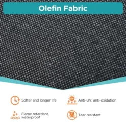 ModernLuxe 3-Piece Gray Aluminum Outdoor Conversation Set with Ultra-Thick Cushions -Luxe Furniture Sale GUEST 4e6b57fc 702f 453e 8df5 7755b9246113