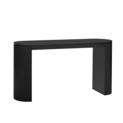 ModernLuxe 59.2" Curved Console Table with Unique Vertical Stripe Design -Luxe Furniture Sale GUEST 4ecffeeb a5d2 4406 82c0 dd19d8c574bb