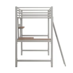 ModernLuxe Twin Size Metal Loft Bed with Built-in Desk and Shelves 18 ModernLuxe Twin Size Metal Loft Bed with Built-in Desk and Shelves -Luxe Furniture Sale GUEST 4f6c50ef 29c2 492a 971c 6524f2a8c524