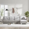 5-Seat L-Shaped Chenille Oversized Sectional Sofa Set With 2 Free Pillows, 4W-ModernLuxe 1 5-Seat L-Shaped Chenille Oversized Sectional Sofa Set With 2 Free Pillows, 4W-ModernLuxe -Luxe Furniture Sale GUEST 506b88ed 8e02 41cd 83a8 3444a7375a26