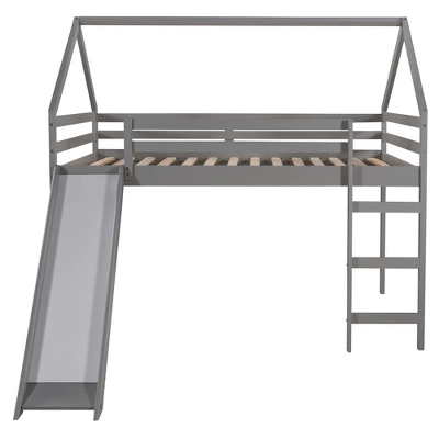 ModernLuxe Full Size House Shape Loft Bed with Integrated Slide 6 ModernLuxe Full Size House Shape Loft Bed with Integrated Slide - Image 4