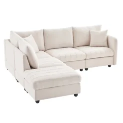 ModernLuxe 89" Modern L-Shaped 5-Seat Sectional Sofa with Convertible Ottoman 18 ModernLuxe 89" Modern L-Shaped 5-Seat Sectional Sofa with Convertible Ottoman -Luxe Furniture Sale GUEST 511bd2fd 8917 41f5 aeba ea455f37c203