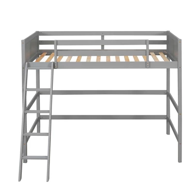 ModernLuxe Twin Size Wood Loft Bed with Ladder and Safety Rails 5 ModernLuxe Twin Size Wood Loft Bed with Ladder and Safety Rails - Image 3