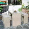 ModernLuxe 5-Piece Modern Outdoor Rattan Bar Dining Set with 4 Padded Stools -Luxe Furniture Sale GUEST 525a4376 6cdc 44fe b61a a769a0a171ff