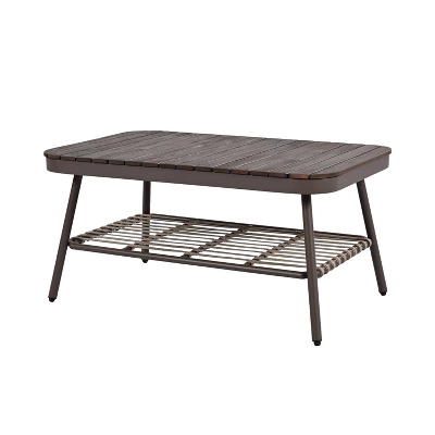 ModernLuxe 4-Piece Patio Conversation Set with Acacia Wood Coffee Table 12 ModernLuxe 4-Piece Patio Conversation Set with Acacia Wood Coffee Table - Image 10