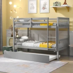 ModernLuxe Twin Over Twin Wood Bunk Bed with Trundle and Safety Ladder 17 ModernLuxe Twin Over Twin Wood Bunk Bed with Trundle and Safety Ladder -Luxe Furniture Sale GUEST 543bae8d b091 4f18 afbe 5b44ee1f21e8