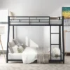 ModernLuxe Metal Twin Over Full Floor Bunk Bed with Integrated Safety Ladder 1 ModernLuxe Metal Twin Over Full Floor Bunk Bed with Integrated Safety Ladder -Luxe Furniture Sale GUEST 5597bbc9 0e49 43cd a1fa bf3a3d630a45