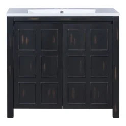 36" Bathroom Vanity With Sink, Espresso - ModernLuxe 16 36" Bathroom Vanity With Sink, Espresso - ModernLuxe -Luxe Furniture Sale GUEST 571f28ef 25e6 42e0 b694 d438a041c69c
