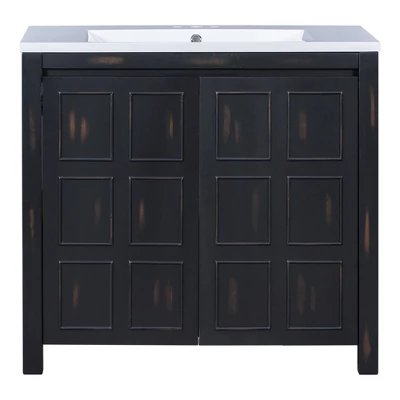 36" Bathroom Vanity With Sink, Espresso - ModernLuxe 6 36" Bathroom Vanity With Sink, Espresso - ModernLuxe - Image 4