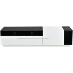 ModernLuxe Two-Tone High Gloss TV Stand for TVs up to 70" -Luxe Furniture Sale GUEST 577a7db6 9c7c 4209 8be8 d007a13a3bae