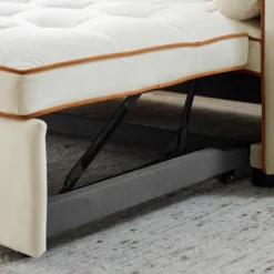 55.5" Pull Out Sleeper Sofa Bed, Upholstered Loveseat Sofa Couch With Side Pockets, Adjustable Backrest, And Lumbar Pillows-ModernLuxe 24 55.5" Pull Out Sleeper Sofa Bed, Upholstered Loveseat Sofa Couch With Side Pockets, Adjustable Backrest, And Lumbar Pillows-ModernLuxe -Luxe Furniture Sale GUEST 5802f5b7 2d62 49e4 bc1f 1b1b4b407918