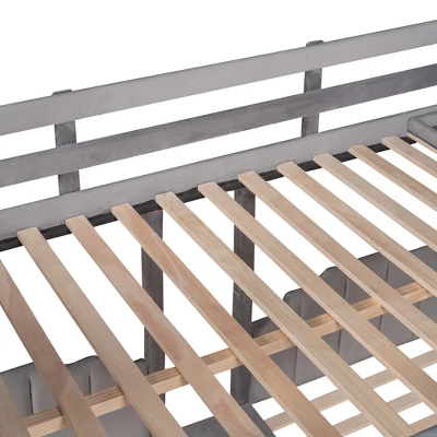 ModernLuxe Triple Bunk Bed - Full Over Twin & Twin with Storage Drawers 12 ModernLuxe Triple Bunk Bed - Full Over Twin & Twin with Storage Drawers - Image 10