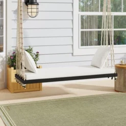 ModernLuxe Patio Wooden Swing Chair - Hanging Porch Bench with Cushions 27 ModernLuxe Patio Wooden Swing Chair - Hanging Porch Bench with Cushions -Luxe Furniture Sale GUEST 5a04c85b c09d 400e 9900 71fdd80a6003