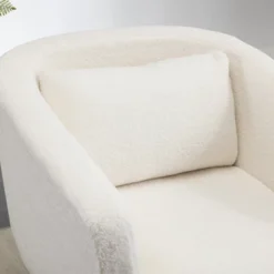 ModernLuxe 28" Swivel Boucle Accent Chair - 360 Degree Leisure Club Chair -Luxe Furniture Sale GUEST 5a3b4e41 ded2 48a6 aea9 34a561ac8f86