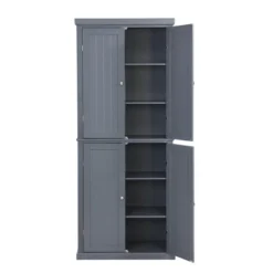 72.4" Minimalist Freestanding Kitchen Storage Cabinet Organizer, Kitchen Pantry With 4 Doors And Adjustable Shelves-ModernLuxe 17 72.4" Minimalist Freestanding Kitchen Storage Cabinet Organizer, Kitchen Pantry With 4 Doors And Adjustable Shelves-ModernLuxe -Luxe Furniture Sale GUEST 5a82f2b2 dea1 4fb8 914c 7618ce810558