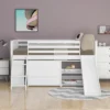 ModernLuxe Low Twin Loft Bed with Bookcase, 3 Drawers, Ladder, and Slide 1 ModernLuxe Low Twin Loft Bed with Bookcase, 3 Drawers, Ladder, and Slide -Luxe Furniture Sale GUEST 5c3b936d c190 490a bf3f 87664a0e05f4