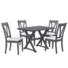 ModernLuxe Mid-Century 5-Piece Dining Set with 4 Upholstered High-Back Chairs 2 ModernLuxe Mid-Century 5-Piece Dining Set with 4 Upholstered High-Back Chairs -Luxe Furniture Sale GUEST 5d0356b6 b56d 4dd3 a312 0e4ccd935640