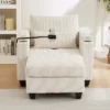 ModernLuxe Convertible Corduroy Loveseat Sofa Bed, Chaise Lounge With USB Ports, 2 Cup Holders, Storage Box & Phone Holder - 2/1 Seat Options
